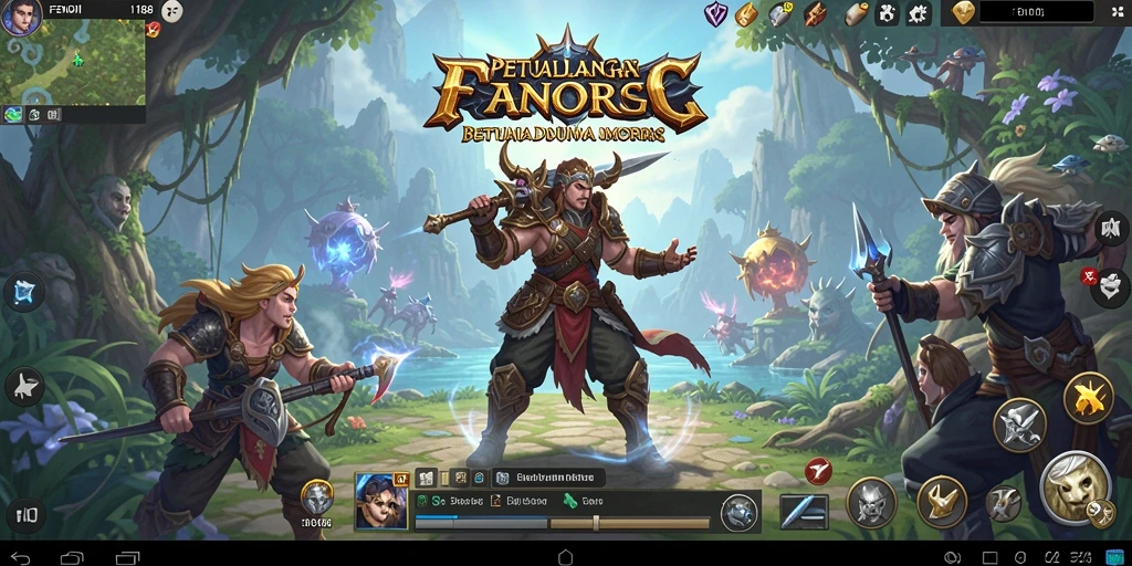 Screenshot gameplay <strong>FENDI188</strong> yang menunjukkan aksi seru di dunia MMORPG.