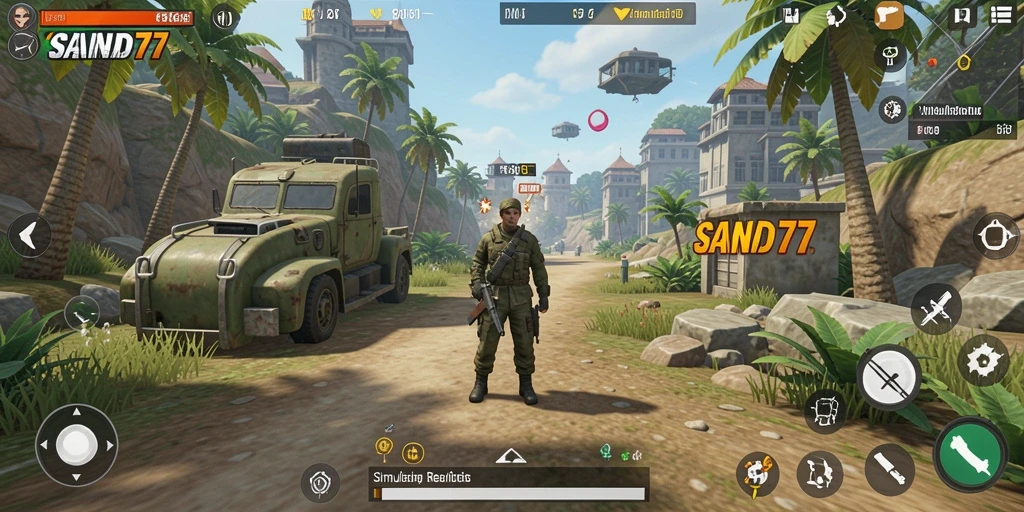 Tampilan menarik dari gameplay <strong>SAND77</strong> yang dinamis dan interaktif.
