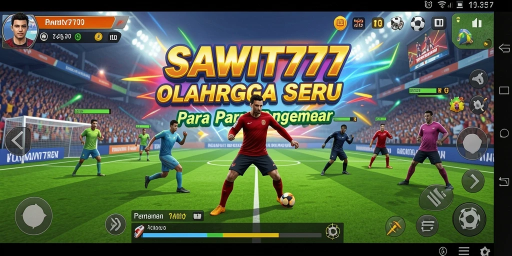 Tampilan gameplay SAWIT777 dengan aksi olahraga yang mendebarkan.