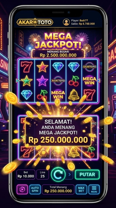 Screenshot dari antarmuka aplikasi akartoto yang ramah pengguna.